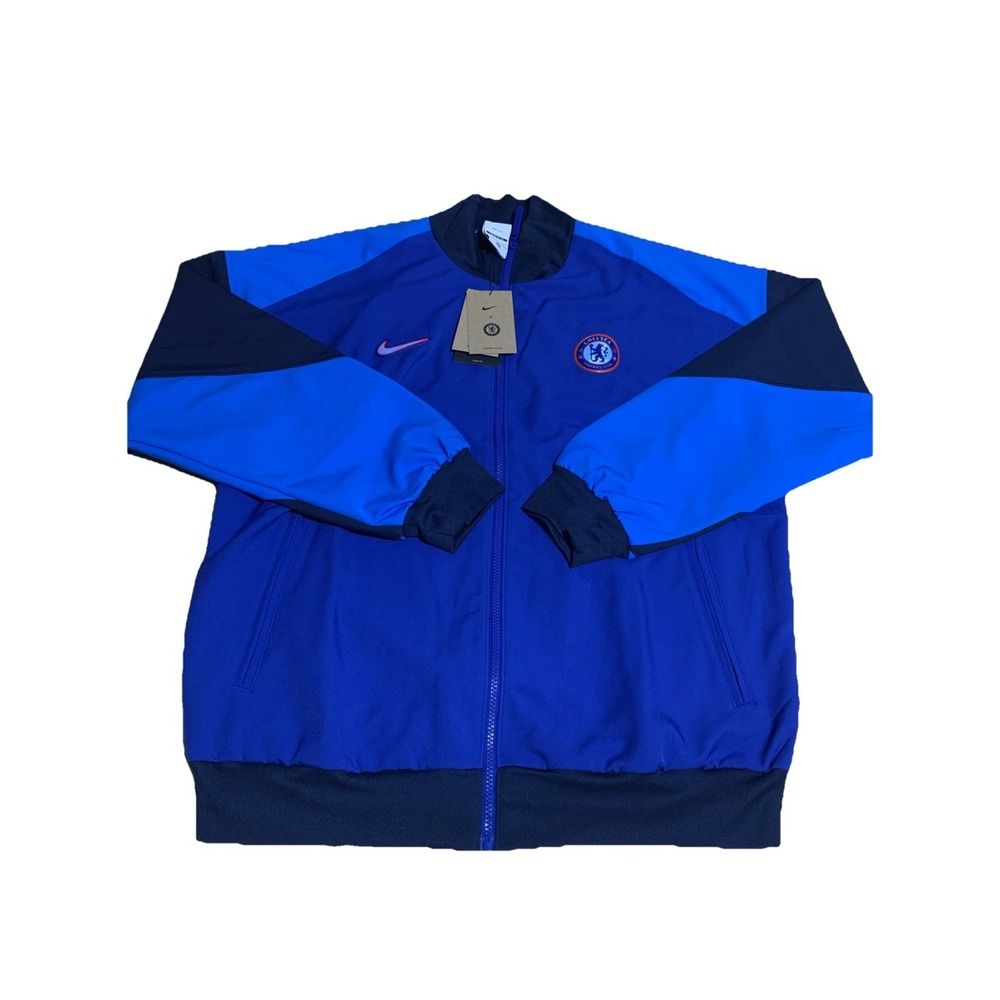 NWT Nike Chelsea FC Blue Full Zip Anthem Jacket, Size Mens Large HF1827-495 $150